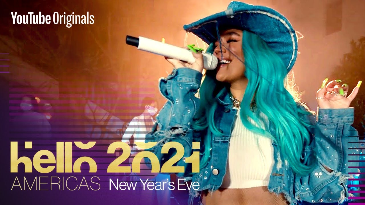 Karol G New Year’s Eve Performance | Hello 2021: Americas - YouTube Music