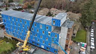 Craning: White Road Modular Supportive Housing Complex