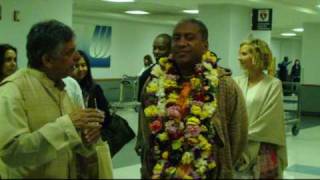 H H Devamrita Swami Arrival At Los Angeles