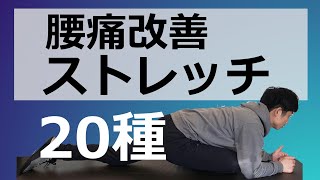 【腰痛改善】ストレッチ20種！これで腰の重さ・ダルさを取りのぞきましょ！