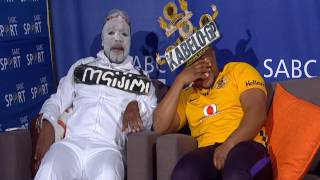 Shampoonizer entertains Thomas Mlambo and footballer Hlompho Kekana