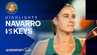 Madison Keys vs Emma Navarro | Round 3 | French Open 2024 Highlights 🇫🇷