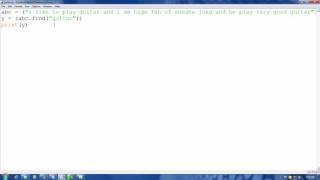 Python tutorial in Hindi 09 :Finding string in string ( Find operator part 2 )