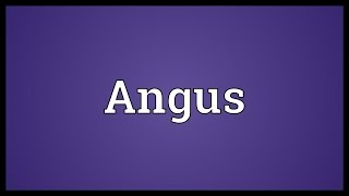 Angus Meaning