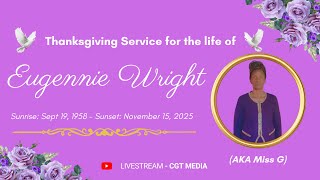 Funeral Service for the Late Eugennie Wright