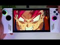 dragon ball sparking zero on the asus rog ally huge performance