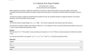 Codeforces 1030A - Easy or Hard? Python Solution Explained Step by Step!