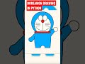 How to draw Doreamon using python turtle #shorts #shortsvideo #viral #coding