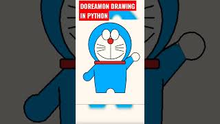How to draw Doreamon using python turtle #shorts #shortsvideo #viral #coding