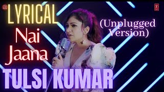 LYRICAL SONG : Nai Jaana (Unplugged Version) by Tulsi Kumar | Indie Hain Hum Season 2