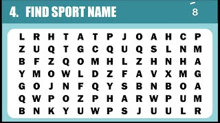 FIND HIDDEN WORDS ⚪🌼⚽️ I WORD SEARCH | PUZZLE