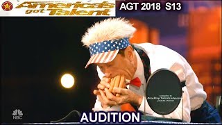 Jim Parole Mouth Stuffer Simon Asked Audience be the Judge America's Got Talent 2018 Audition AGT