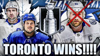 TORONTO WINS!! THE MAPLE LEAFS DEFEAT THE TAMPA BAY LIGHTNING IN GAME 6—JOHN TAVARES OVERTIME WINNER