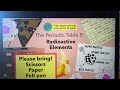 Home Ed: Periodic Table 5: Radioactive Elements!