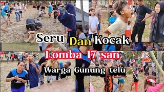 KESERUAN Warga GUNUNGTELU Gelar Lomba Agustusan  HUT RI Ke 78 #lombaagustusan #lomba17an #hutri78