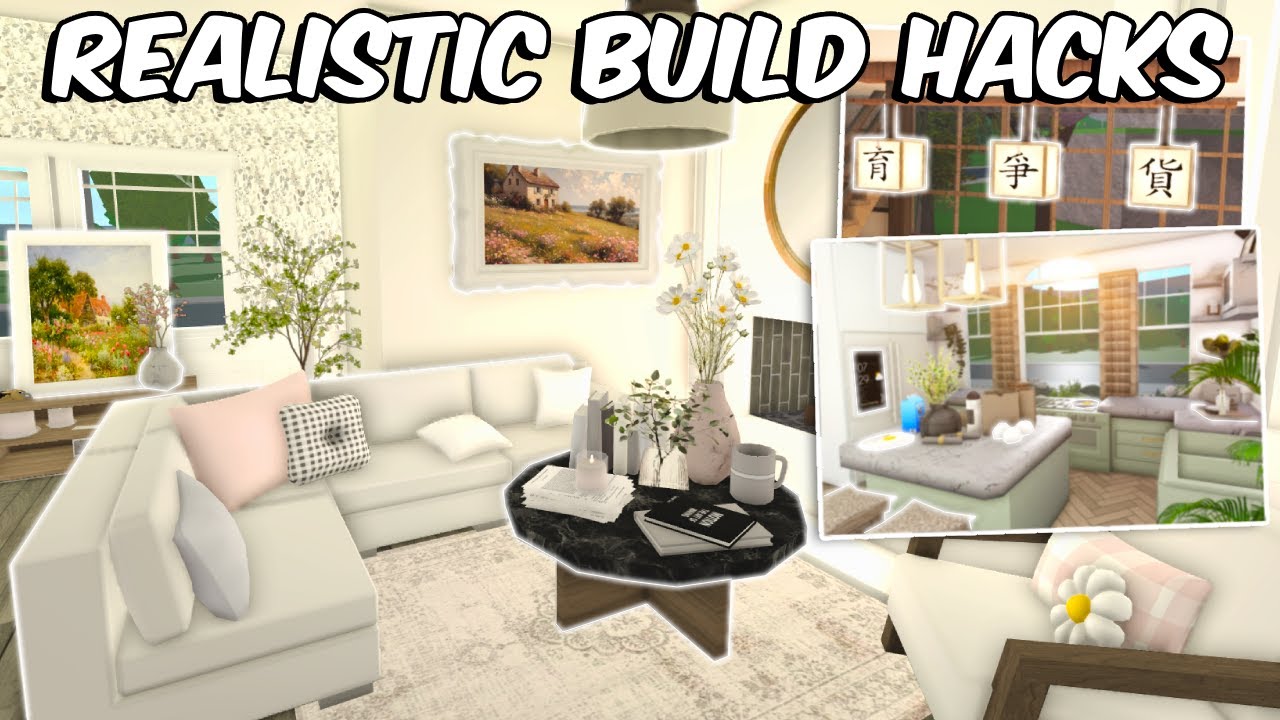 Bloxburg Realistic Building Hacks Youtube