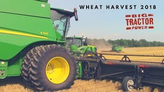 Wheat Harvest 2018: John Deere S790 \u0026 Kinze 1105