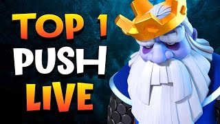 TOP 1 Push LIVE with The Best Deck in Clash Royale!