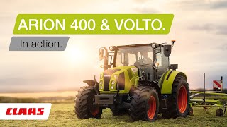CLAAS ARION 400 and VOLTO in action.