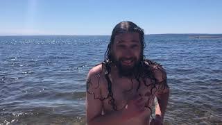 Crazy Canuck Jumps Into FRIGID Lake - Lake Superior Provincial Park - May 2019