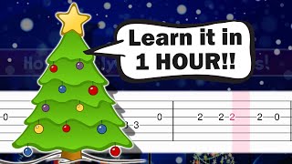 O Christmas Tree - EASY Guitar tutorial (TAB)