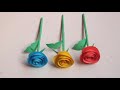 হাতের তৈরি কাগজের ফুল বানানো না দেখলে মিস করবেন paper flowers rose diy and craft