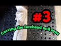 Wood carving eyes, carving eyes, carving a wood spirit video #3 wood carving, dremel carving,kutzal