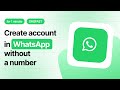Creating WhatsApp account without phone number - fast way with SMSFAST