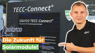 Revolutionary connection technology for solar modules! TECC-Connect from SOLYCO - Intersolar