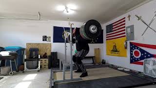 182 kg / 401 lbs back squat