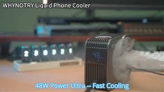 Phone Cooler for Gaming, with Low Noise Liquid Cooling Heatsink for iPhone/Android/Tablet/iPad