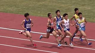 平成30年度福井県高等学校春季総合体育大会陸上競技会　男子1500ｍ予選1組