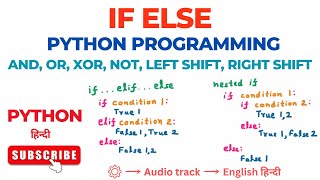 If Else in Python | Conditional Statements | If Else Ladder | Nested If | Python Programming