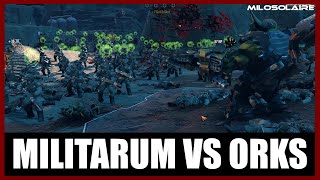 Astra Militarum [2000] vs. Orks [3000] | Planetary Supremacy | Warhammer 40K Battlesector