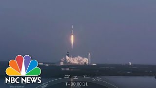 Watch The SpaceX Falcon 9 Rocket Launch Its 12th Starlink Mission | NBC News NOW