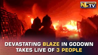 3 DEAD IN MASSIVE FIRE AT DECORATION MATERIAL GODOWN