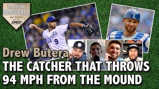 Catcher Drew Butera pitches 94 MPH, has strikeouts vs. four MVP vote getters | Talkin' Baseball 127