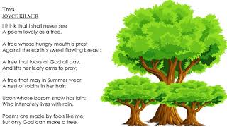 TREES BY JOYCE KILMER