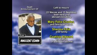 Innocent Edwin ~ Long Obituary 1