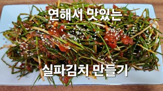 [실파김치 만들기] 연해서 맛있는 실파김치 입니다. 한번 만들어 놓으면 맛있게 먹을 수 있답니다.