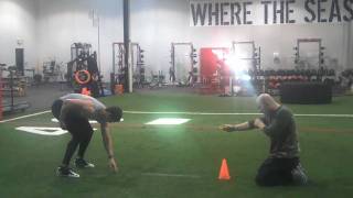 DeFrancosGym.com: NFL Pro Day prep - Crazy Agility times!!