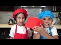 troy and izaak making nutella milk icecream for kids tbtfuntv