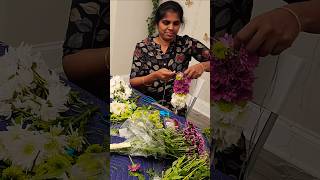 ✨️இதுல எந்த Color Combination Maalai உங்களுக்கு பிடிச்சிருக்குங்க? #usa #wedding #garland #vlog #diy