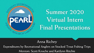 PEARL 2020 Summer Intern Final Presentations: Anna Richey