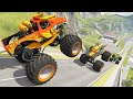 Monster Truck Madness - High-Flying Jumps & Epic Crashes