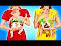Rich Pregnant vs Broke Pregnant! Amazing Parenting Hacks and Tricks