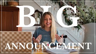 I’ve Got BIG News! Winter Clean + Exciting Announcement!