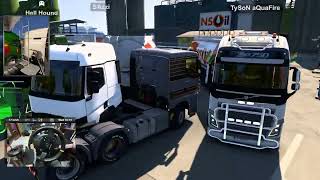 Euro Truck Simulator 2 - Kerosene delivery (Stavanger to Brussels) -  Thrustmaster TX Steering Wheel