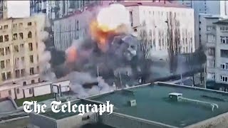 Ukraine war: CCTV captures Russian missile strike on Kyiv in New Year's Eve attacks