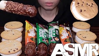 ASMR LOTTE POLS | ICE CREAM CHOCOLATE COOKIE DESSERT MUKBANG | 초콜릿 아이스크림 비스킷 먹방｜巧克力 冰淇淋 餅乾 吃播 咀嚼音